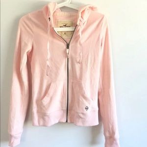Pink Hollister Velour Hoodie